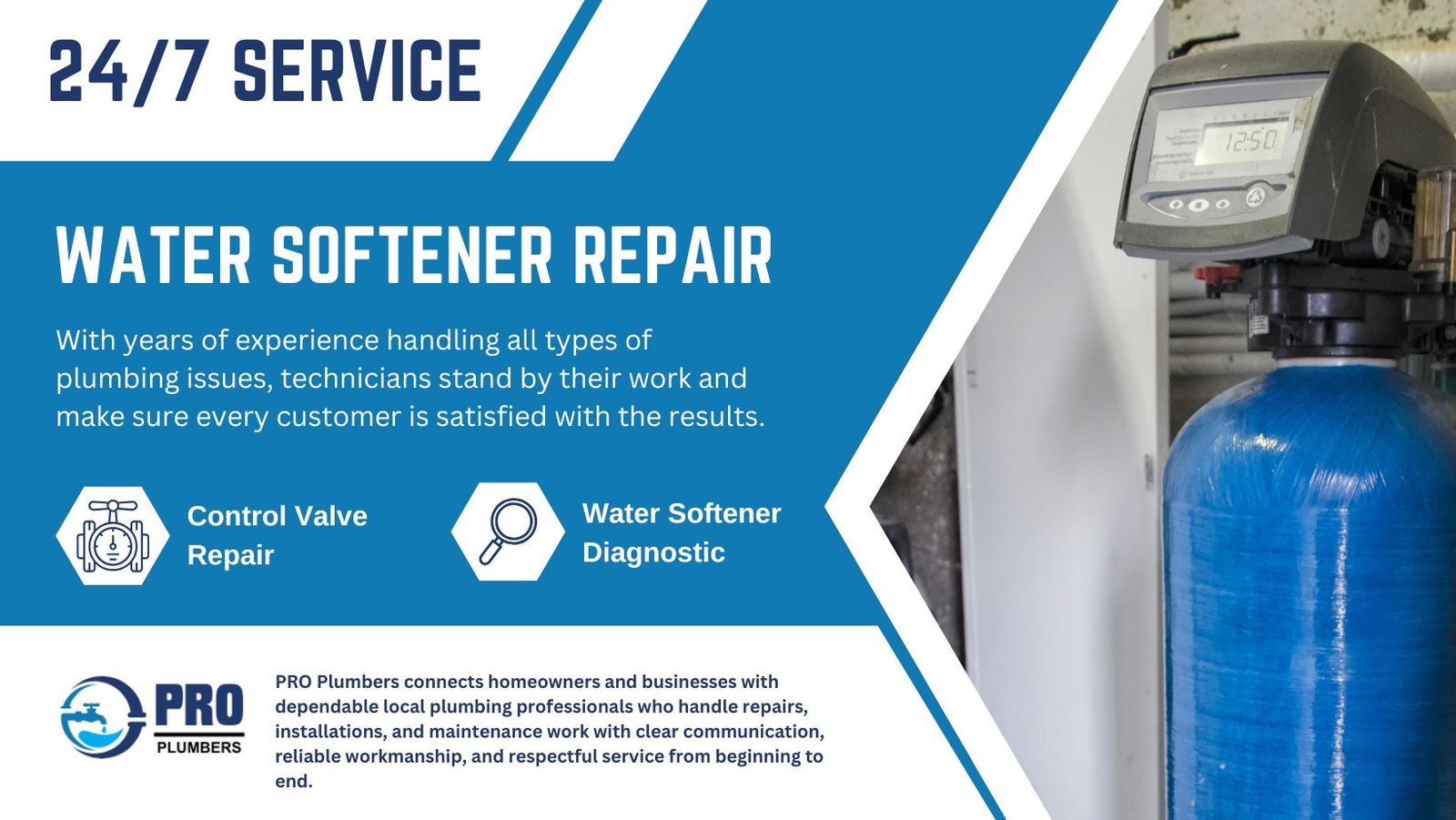 Water softener repair in Oakley, CA